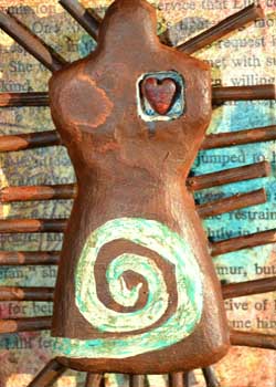 "Radiation Love" by Lisa Humke, Dodgeville WI - Mixed Media - SOLD